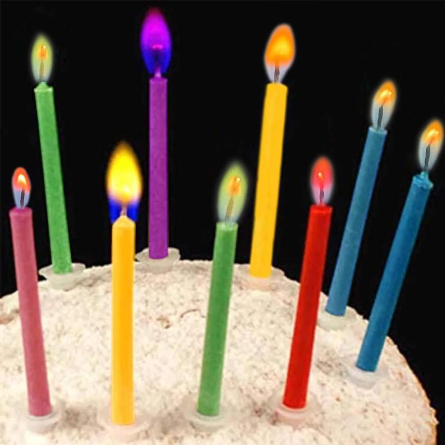 Holiday Candle Set - 12/24 Pcs birthday cake candles happy