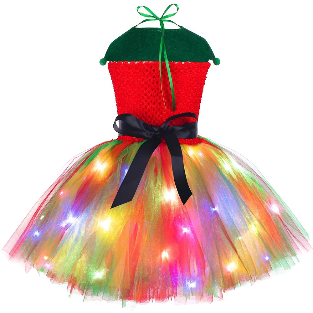 Christmas Tutu Dress Red Green - огляд і ціна Elf Costume Christmas