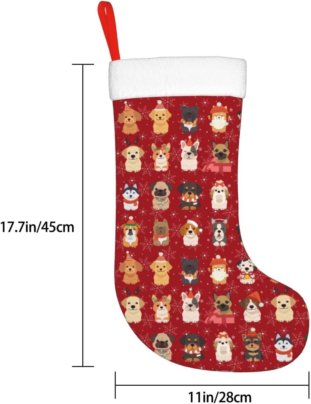 Cute Christmas Dogs Christmas  - огляд і ціна Christmas Stocking Hanging