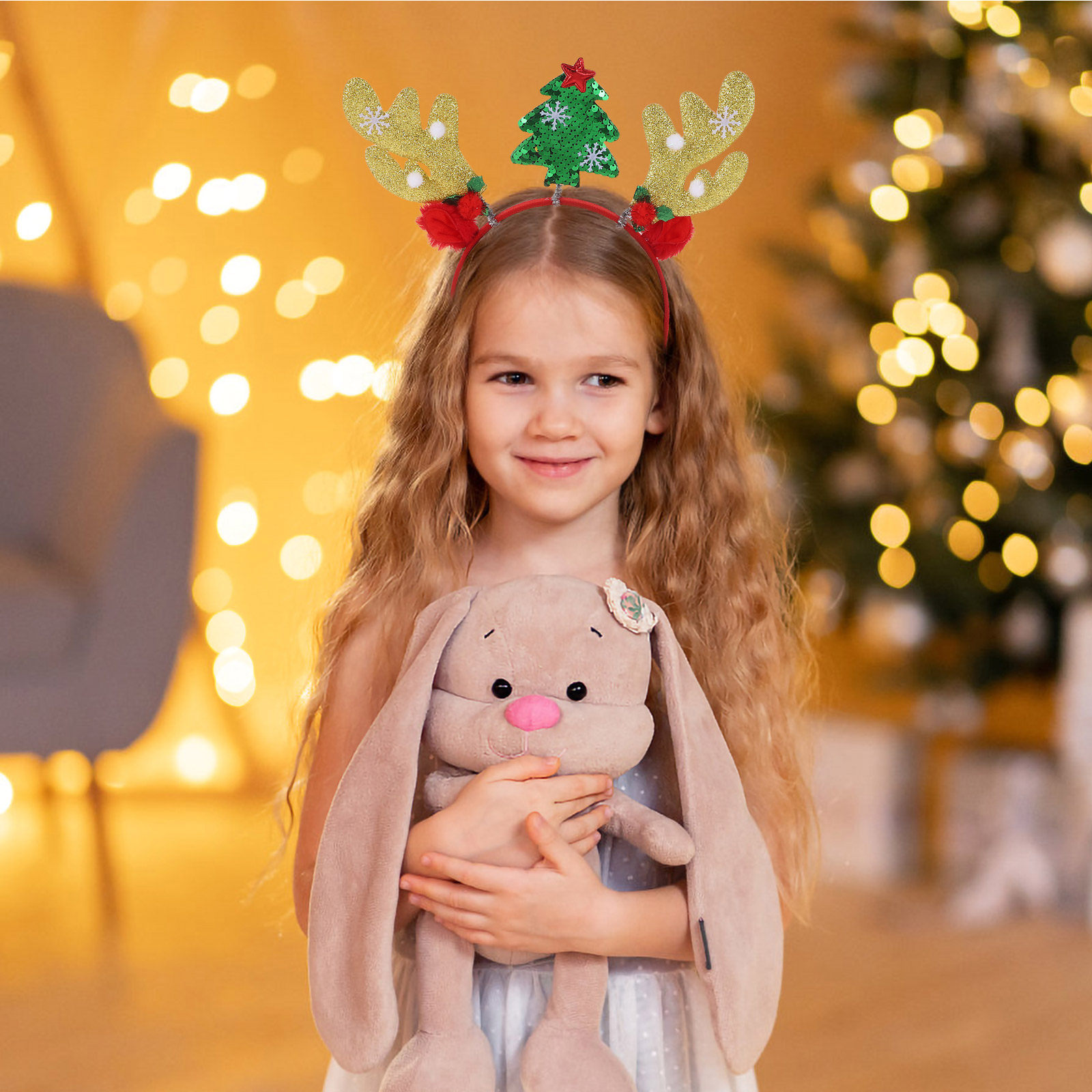 2Pcs Cute Reindeer Headband De - огляд і ціна Reindeer Antlers Headband