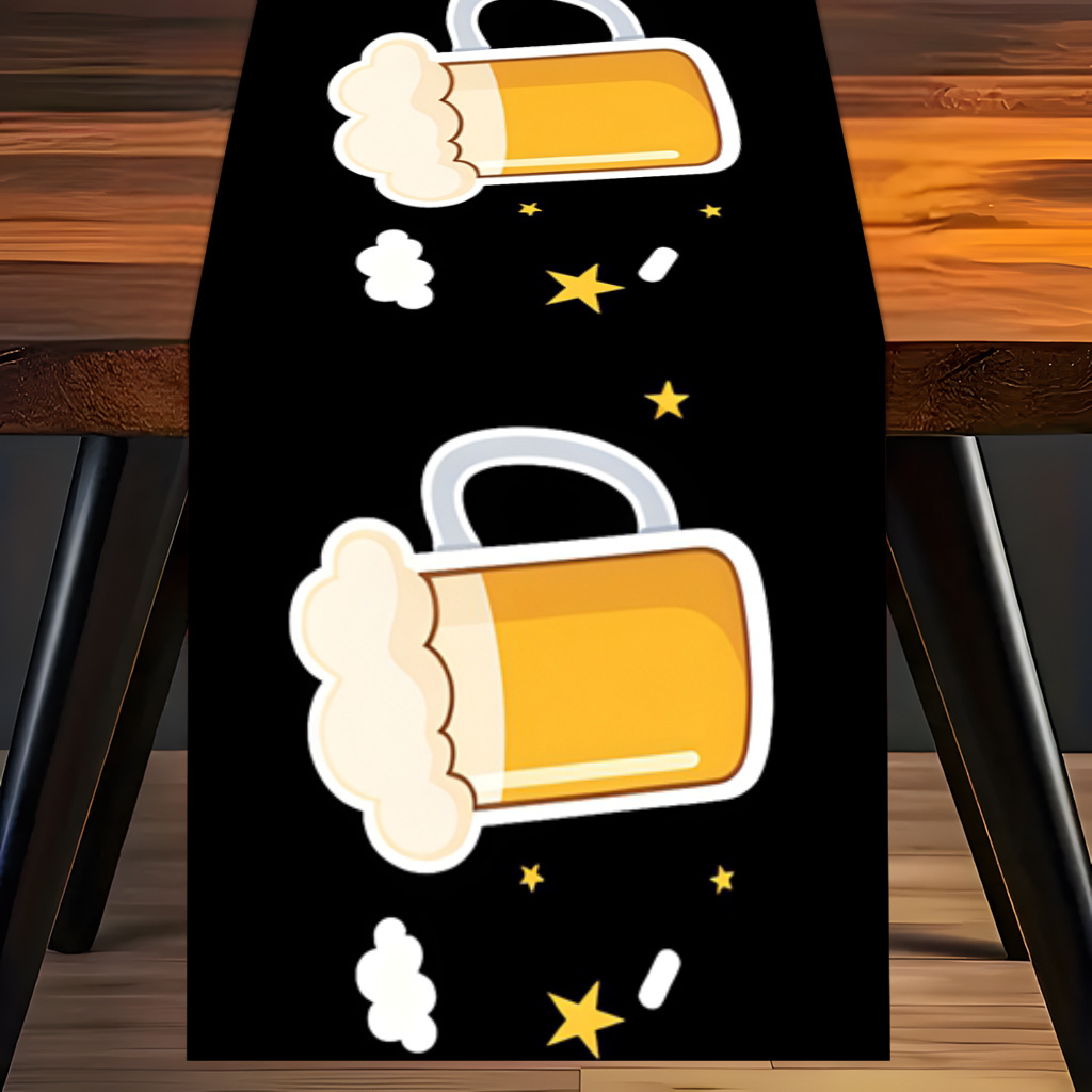 1pc 2D Flat Printed Table Runn - огляд і ціна Christmas Table Runner