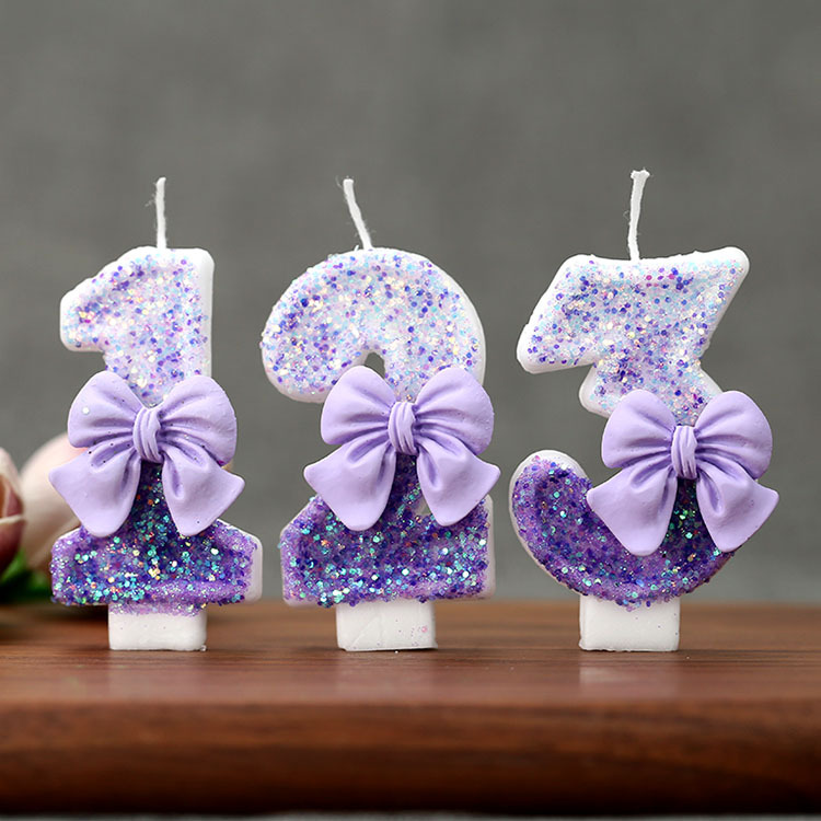Creative Glitter Gradual Purpl - огляд і ціна Holiday Candle Set
