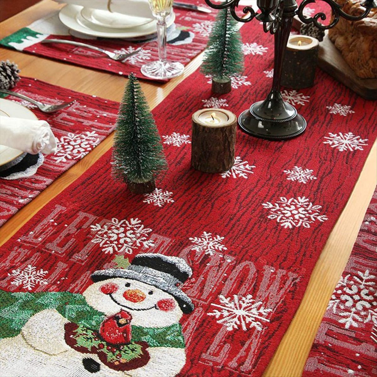 ABDD HOT  Christmas Table Runn - огляд і ціна Christmas Table Runner