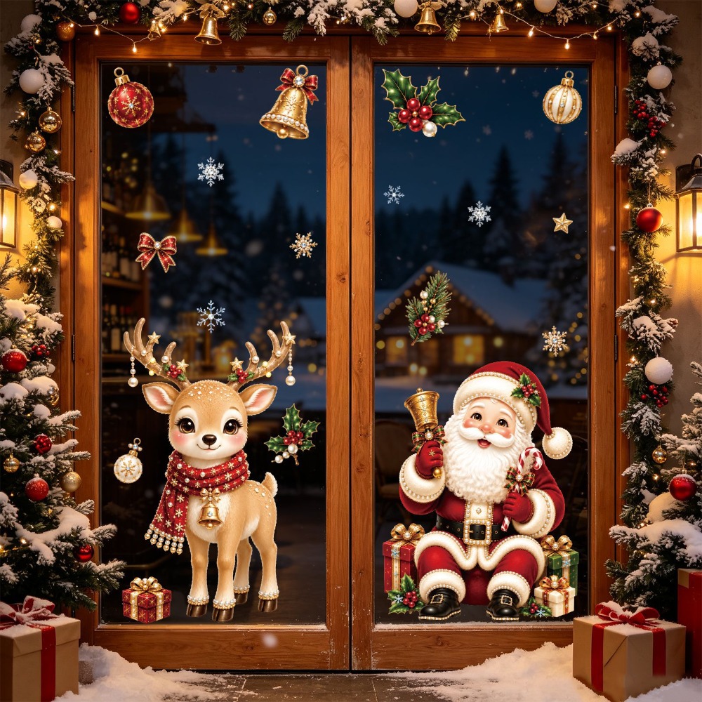 Christmas 2027 New Window Stic - огляд і ціна Snowflake Window Decal