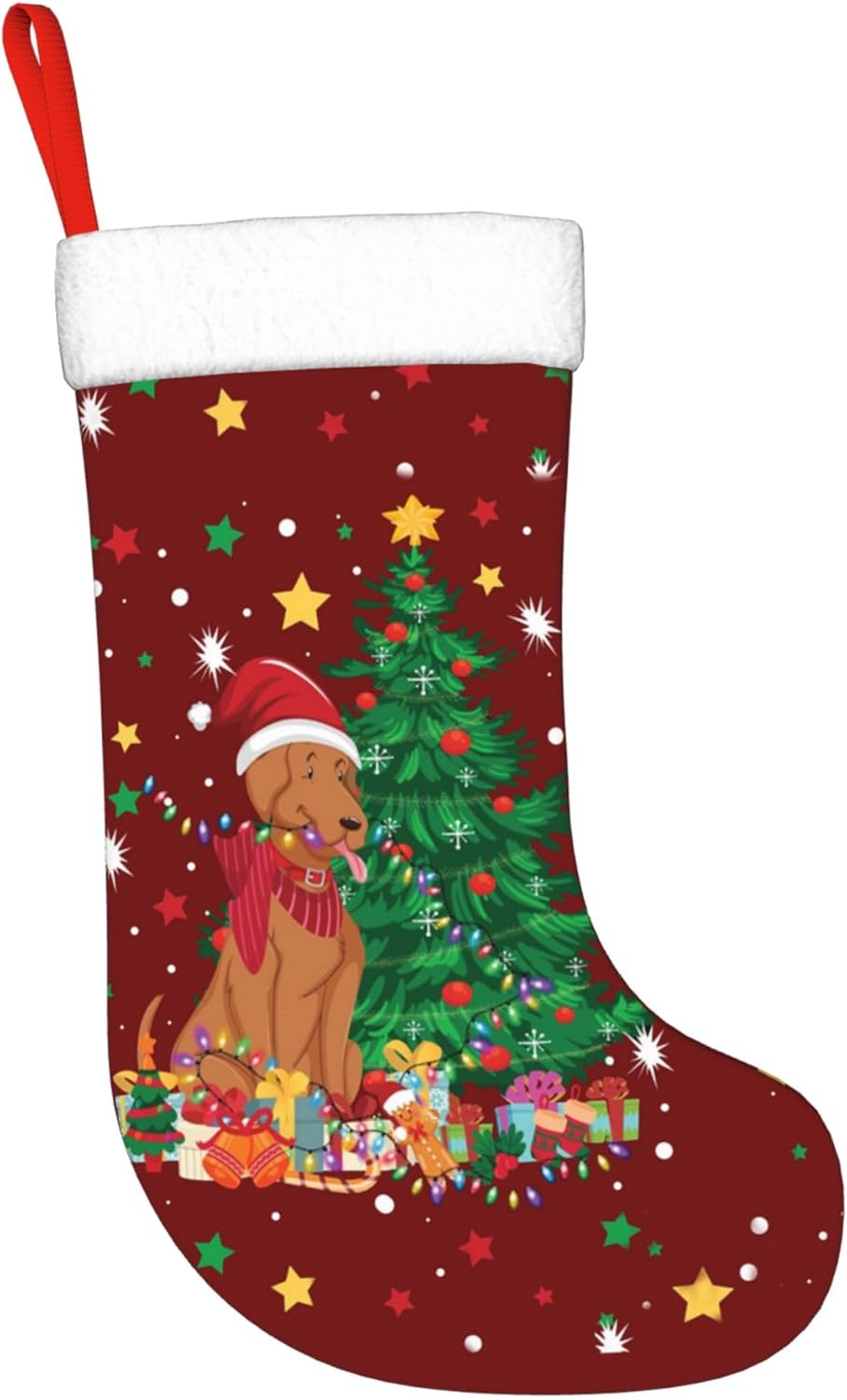 Christmas Dog Light Design 17. - огляд і ціна Christmas Stocking Hanging