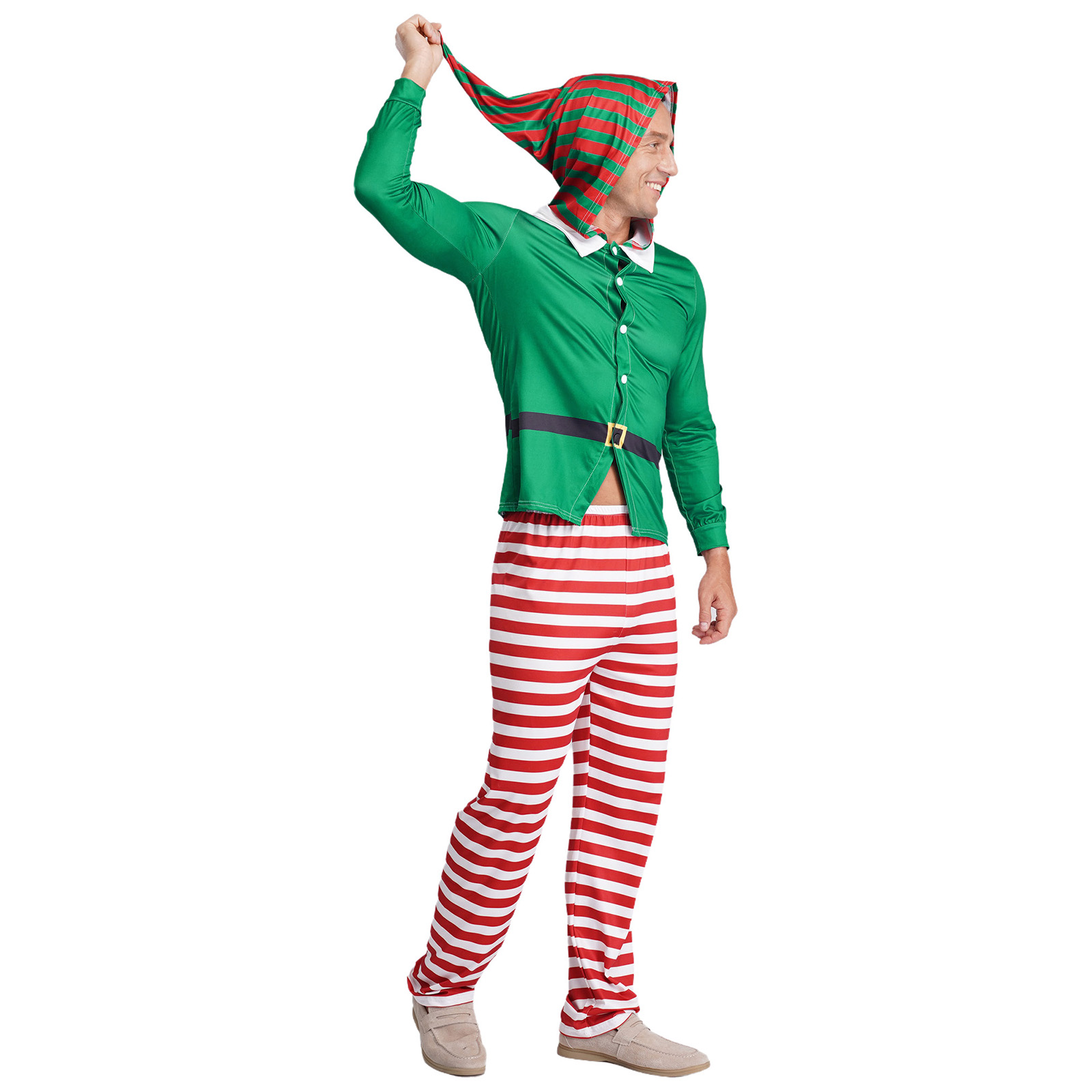 Men Christmas Elf Cosplay Cost - огляд і ціна Elf Costume Christmas